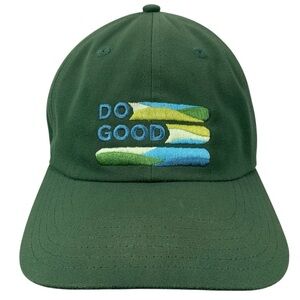 Cotopaxi Do Good Hat Unisex Green Cotton Adjustable Dad Cap Embroidered